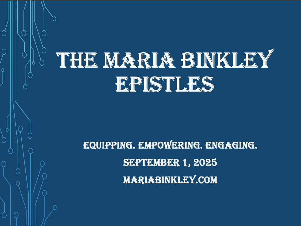 Maria Binkley Epistles Digital Book